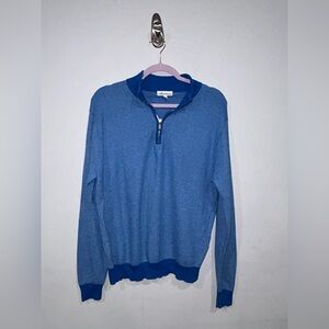 Peter Millar 1/4 Zip Silk Blend Pullover Size Large (Read)